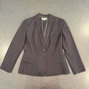 Vintage Giorgio Armani Women's Fitted Blazer‎ Size 6 Grey Wool 90s